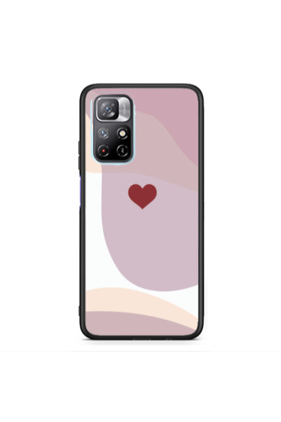 Other Xiaomi Poco M4 Pro 5G Wavy Heart Black Glossy Θήκη