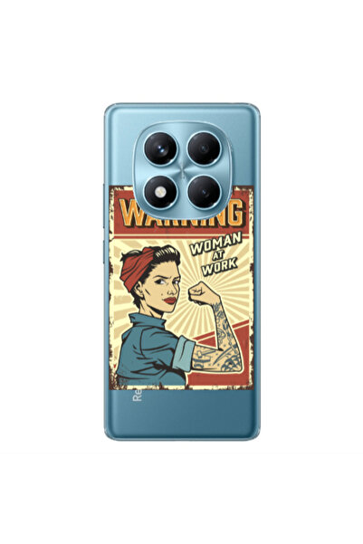 Other Xiaomi Redmi Note 14 Pro Woman at work Transparent Silicone TPU Θήκη