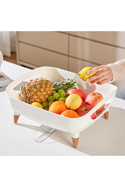 Arabest Simple Modern Bamboo Dish Rack with Wood Legs, Large Capacity Kitchen...