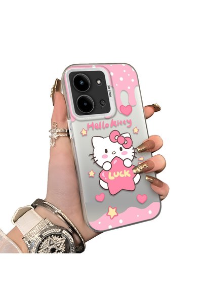Hontinga Redmi 15C 4g Compatible Silicone Edge Hard Back Case Couple Phone Ca...