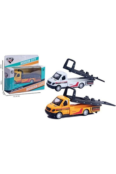 OEM Masina metalica laweta Merkpol Modern City 1:38, die-cast, cu mecanism pu...