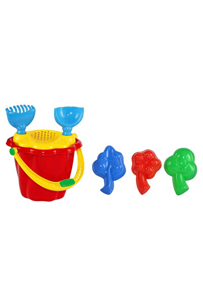 OEM Set pentru nisip Baczek, cu galeata si 3 forme, din plastic rezistent, Mu...