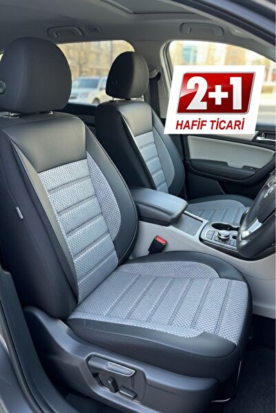 GM-DESIGN Speed Series Pike Fabric Commercial 2+1 Car Seat Cover - (Doblo-Cad...