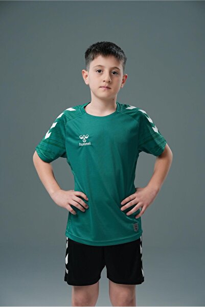 hummel Μπλουζάκι προπόνησης Line Green Kids