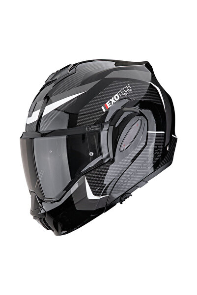 Scorpion Exo-Tech Evo Pro Acuti Çene Açılabilir Motosiklet Sarı Gümüş