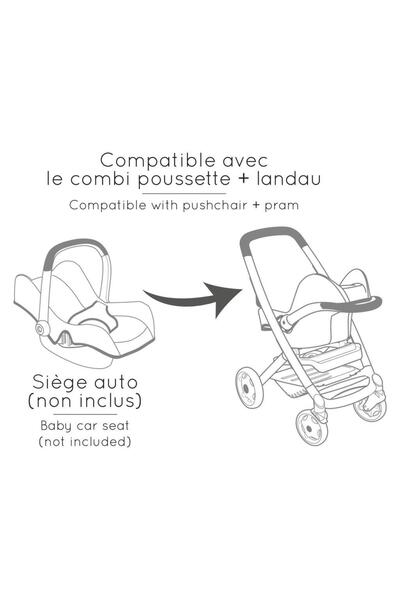 Smoby Maxi-Cosi&Quinny 3'ü 1 Arada Oyuncak Bebek Arabası - Bej 253122