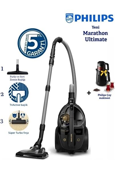 Philips Marathon Güçlü Elektrikli Süpürge | Toz Torbasız, Enerji Tasarruflu |...