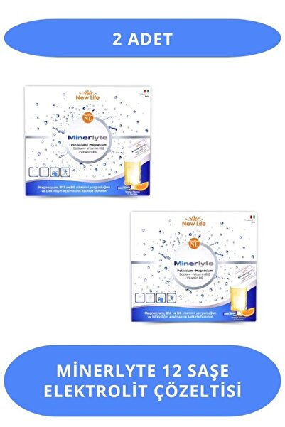New Life Minerlyte 12 Saşe Elektrolit Çözeltisi - Magnezyum - Potasyum - Sody...