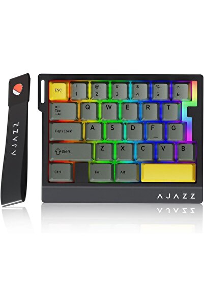 Ajazz لوحة مفاتيح ميكانيكية RGB تعمل بيد واحدة AK029، 29 مفتاحًا، مفاتيح مغنا...