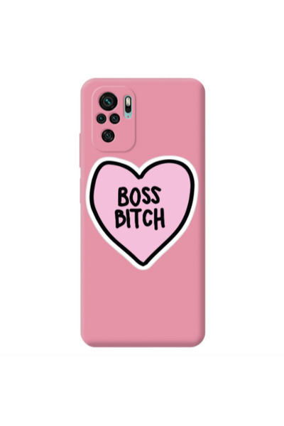 Other Xiaomi Redmi Note 10S Boss Bitch Pink Colored Silicone TPU Θήκη