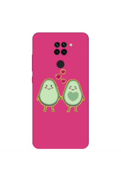 Other Xiaomi Redmi Note 9 Avocados Fuchsia Colored Silicone TPU Θήκη