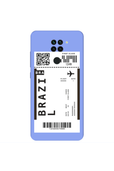 Other Xiaomi Redmi Note 9 Brazil BRA Light Purple Colored Silicone TPU Θήκη