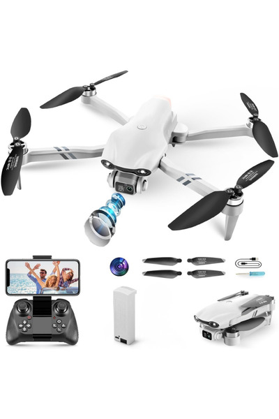 Velixo Dronă cu telecomandă, cameră video, WiFi, lumini LED, menținere altitu...