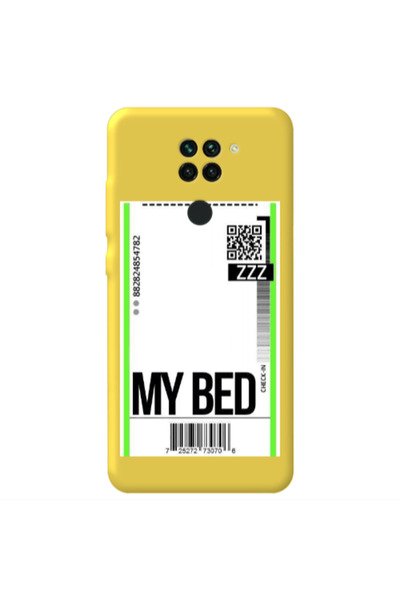 Other Xiaomi Redmi Note 9 My Bed ZZZ Yellow Colored Silicone TPU Θήκη
