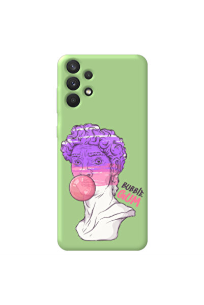 Other Samsung A32 4G Pin Bubble Light Green Colored Silicone TPU Θήκη