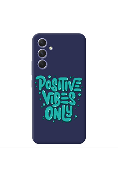 Other Samsung A54 Positive Vibes Only Dark blue Colored Silicone TPU Θήκη