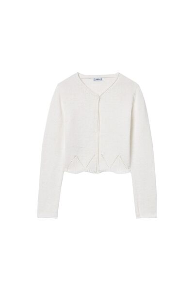 MAYORAL Cardigan de fată 6354 Alb