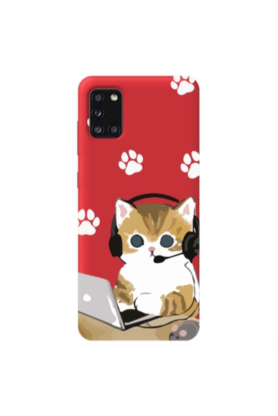 Other Samsung A41 Call Center Red Colored Silicone TPU Θήκη
