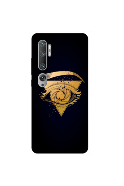 Other Xiaomi Mi Note 10 Pro Triangular gold eye Transparent Silicone TPU Θήκη