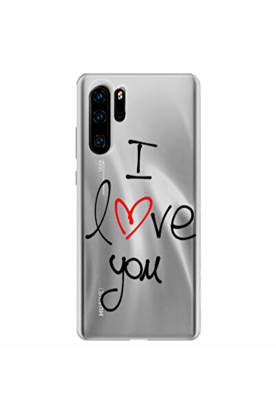 Other Huawei P30 Pro i love you Transparent Silicone TPU Θήκη