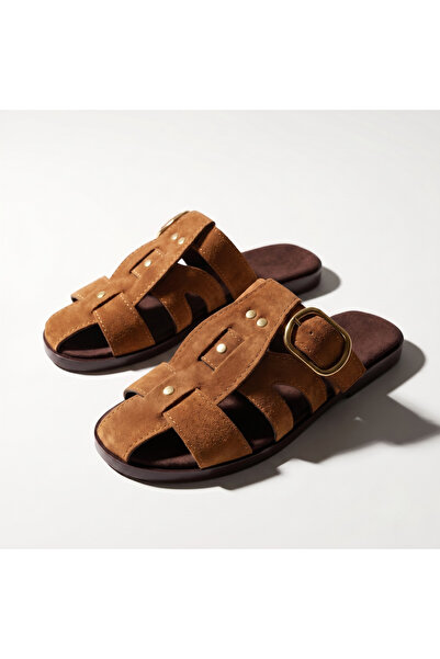 TopukTrend Women's Suede Slippers with Gold Buckle, Soft Sole, Stylish, Comfo...
