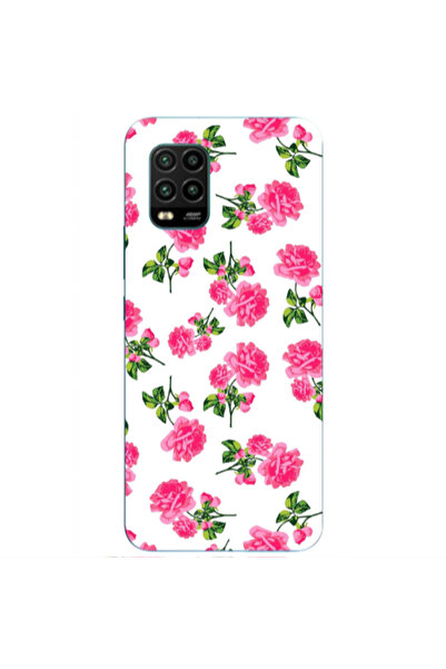 Other Xiaomi Mi 10 Lite Roses White Transparent Silicone TPU Θήκη