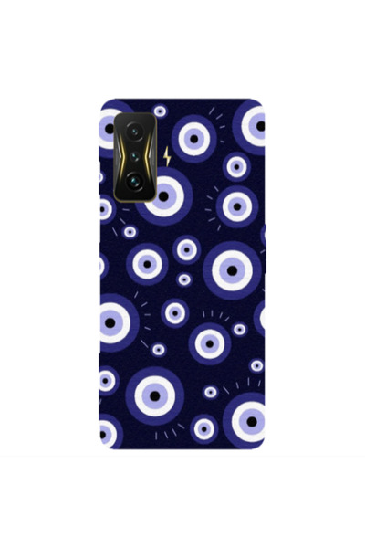 Other Xiaomi Poco F4 Gt Purple evil eye bead Transparent Silicone TPU Θήκη