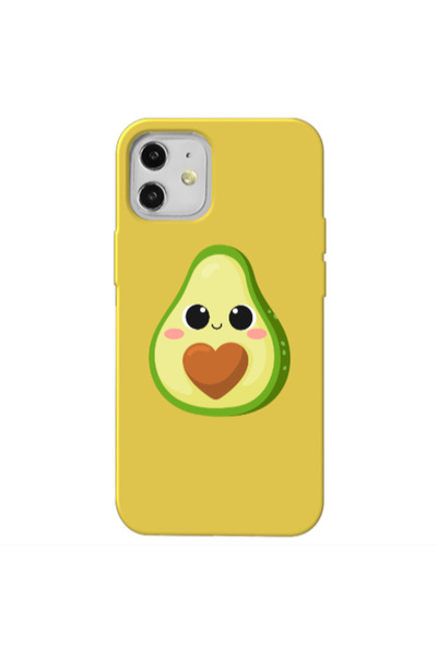 Other Apple iPhone 12 Baby avocado Yellow Colored Silicone TPU Θήκη