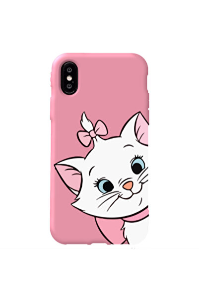 Other Apple iPhone Xs I am here Pink Colored Silicone TPU Θήκη