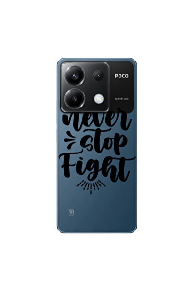 Other Xiaomi Poco X6 5G Never stop fight Transparent Silicone TPU Θήκη