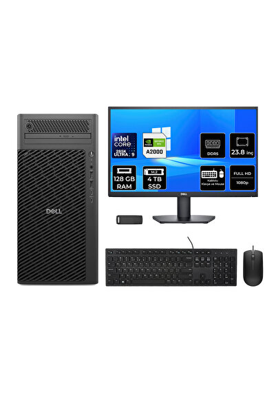 Dell Pro Max T2 Core Ultra 9 285K RTX 2000 Ada 16GB 128GB RAM 4TB SSD 23.8" F...