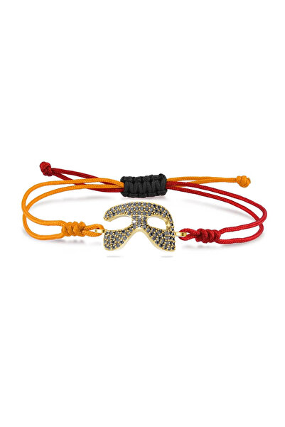 gosi jewelry Gosi x Men Onyx Taşlı İpli Gümüş Osimhen Bileklik