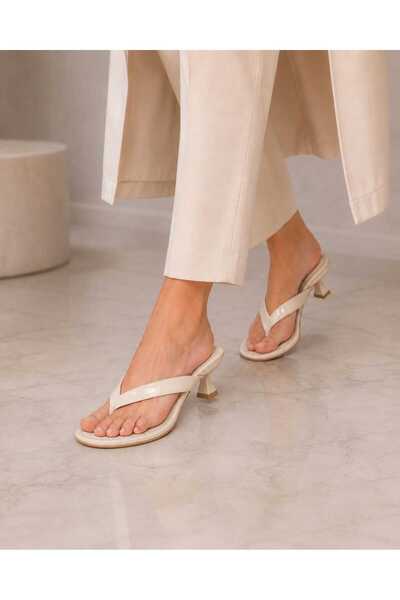 CİMİLİ SHOES Women's Flip-Flop Heeled Slippers Orthopedic Women's Sandals