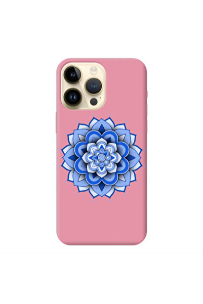 Other Apple iPhone 13 Pro Max Manadala D9 Pink Colored Silicone TPU Θήκη