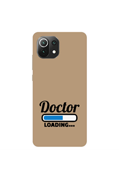 Other Xiaomi Mi 11 Lite Doctor Loading Brown Colored Silicone TPU Θήκη