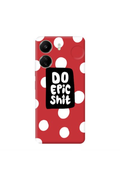 Other Xiaomi Redmi 13C Do Epic Shit Red Colored Silicone TPU Θήκη