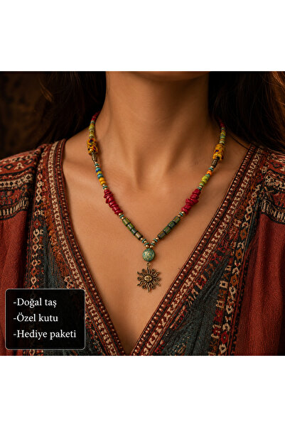 HER ŞEY NOTA www.herseynota.com Solenya Bohemian Sun Figured Colorful Bead De...