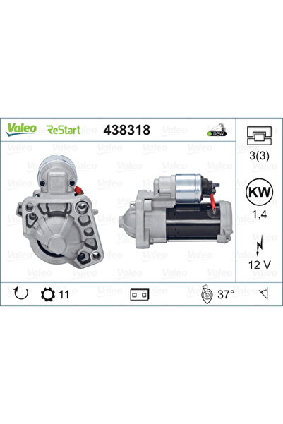 VALEO Electromotor (12v 1 4kw Nouă cu Garanție) Volvo S60 Ii S60 Iii S80 Ii S...