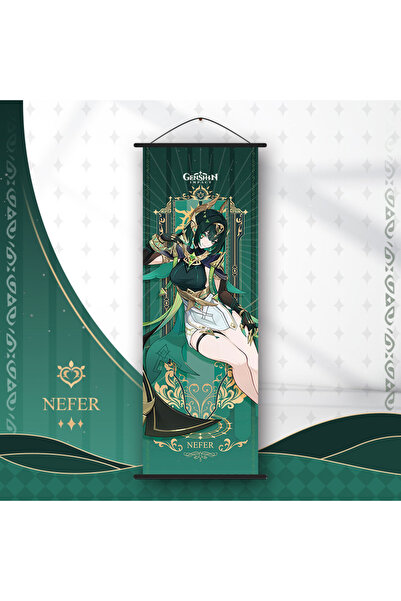 Choice7 as shown nefer Genshin Impact Scroll Canvas Colombina Flins Arlecchin...