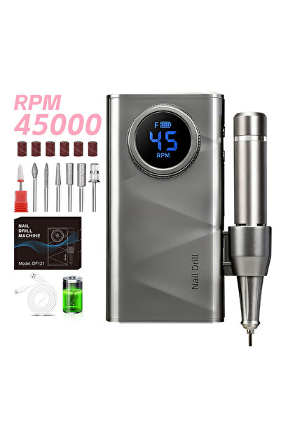 Choice USB Type-C Gray Cordless Quiet Nail Drill Rechargeable Salon-Quality P...