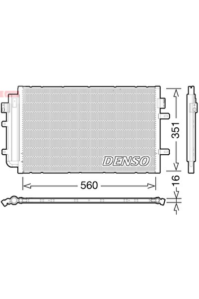 DENSO Radiator Aer Conditionat Clima, Condensator (uscator) Iveco Daily Iv Da...