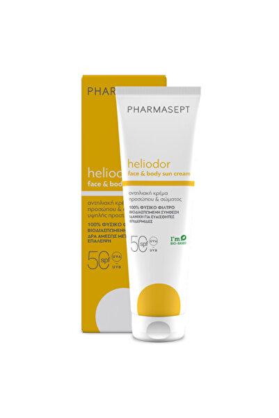 HELIODOR Pharmasept Αντηλιακή Κρέμα Προσώπου & Σώματος Spf50 150ml