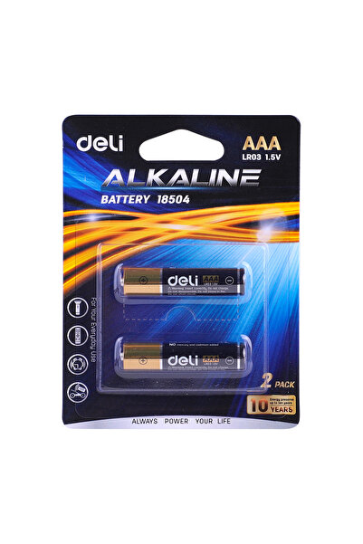 Deli BATERII R3(AAA) ALCALINE 2 BUC/SET