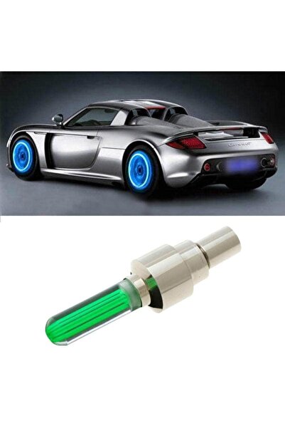 OEM Set 2 Capace Valva cu LED Verde, cu senzor de lumina si miscare