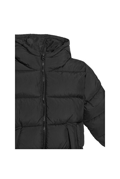 United Colors of Benetton Geacă de iarnă pentru băieți 2WU0CN06N Negru