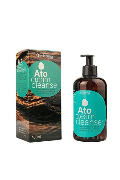 EVDERMIA Ato Κρεμώδες Υγρό Καθαριστικό Προσώπου 400ml