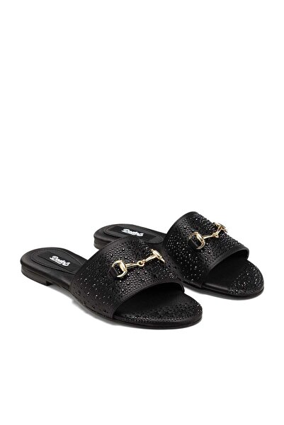 Dedos Women's Stoned Orthopedic Sole Daily Stylish Summer Slippers with Gold ...