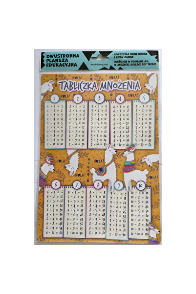 OEM Fisa tabla inmultirii A4, Henry, multicolor, 21x29.7cm
