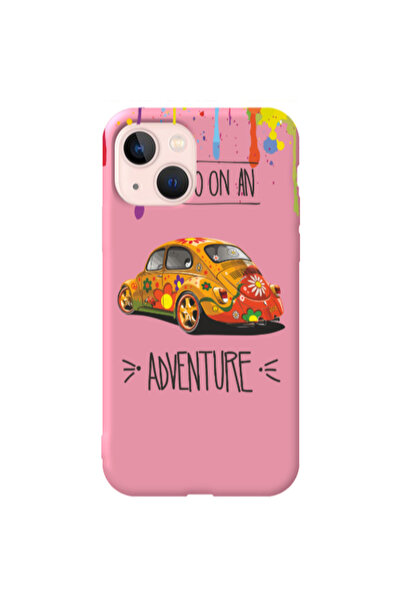 Other Apple iPhone 13 Adventure Pink Colored Silicone TPU Θήκη