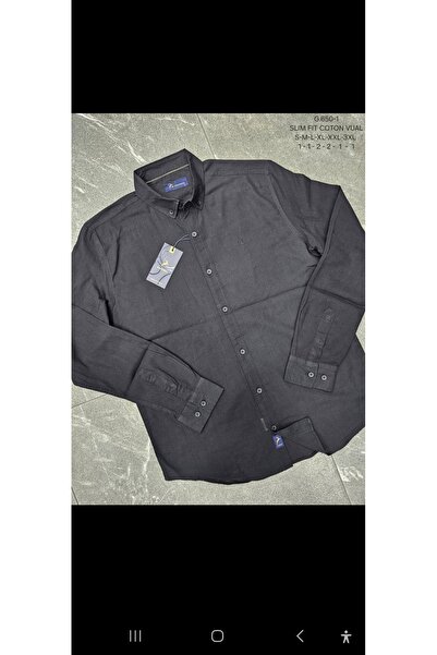 Cinar erkek giyim Men's Sports Shirt Long Sleeve Linen Slimfit Cotton